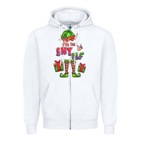 White im the shy elf elf Zipper Hoodie - FaDigitalArtStudio