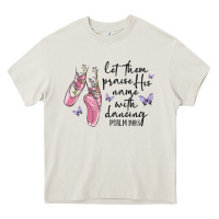 Cream let them praise his name with dancing Heavy Core Tee - MaliasSmallBusiness