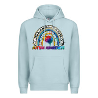 Blue Mist Autism Awareness rainbow Premium Hoodie - FaDigitalArtStudio