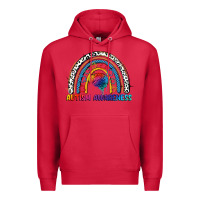 Cardinal Autism Awareness rainbow Premium Hoodie - FaDigitalArtStudio
