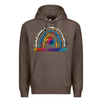 Coffee Autism Awareness rainbow Premium Hoodie - FaDigitalArtStudio