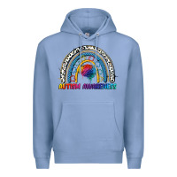 Colony Blue Autism Awareness rainbow Premium Hoodie - FaDigitalArtStudio