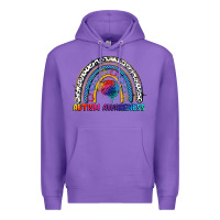 Autism Awareness Rainbow Premium Hoodie | Teevron