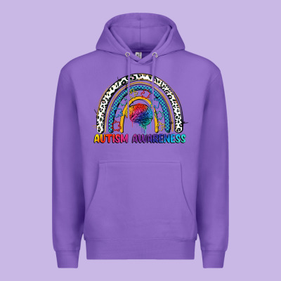 Autism Awareness Rainbow Premium Hoodie Designed By Fadigitalartstudio
