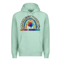 Seafoam Autism Awareness rainbow Premium Hoodie - FaDigitalArtStudio