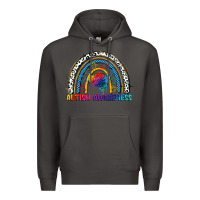 Smoke Autism Awareness rainbow Premium Hoodie - FaDigitalArtStudio