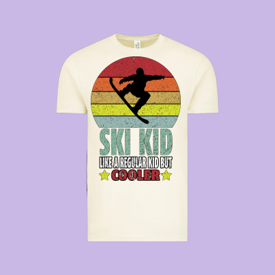 Ski Kid Like A Regular Kid But Coolers Vintage Tee Designed By Bettercallsaul