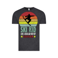 Vintage Black ski kid like a regular kid but coolers Vintage Tee - Bettercallsaul
