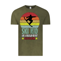 Vintage Olive ski kid like a regular kid but coolers Vintage Tee - Bettercallsaul