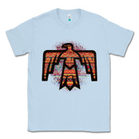 Dusty Blue Red Aztec Thunderbird Classic Tee - Bettercallsaul