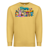 Antique Gold happy easter coffee Premium Sweatshirt - CowhideDigitalArt