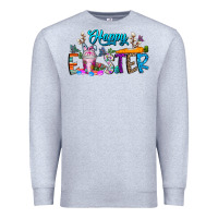 Heather Grey happy easter coffee Premium Sweatshirt - CowhideDigitalArt