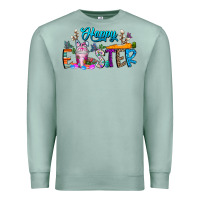 Seafoam happy easter coffee Premium Sweatshirt - CowhideDigitalArt