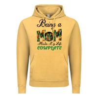 Vintage Mustard Being A Mom Makes My Life Complete For dark Vintage Hoodie - Bettercallsaul