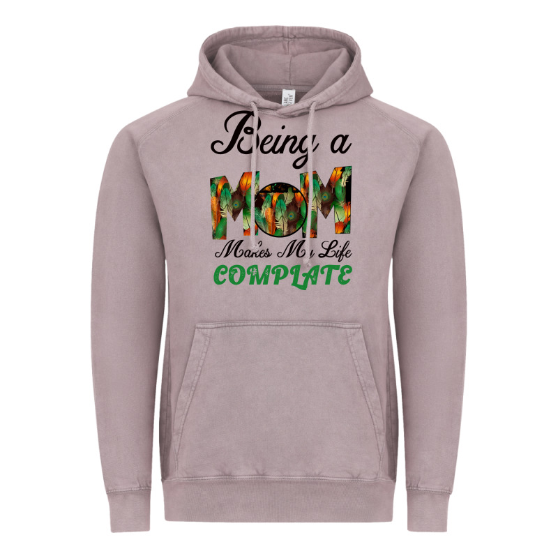 Being A Mom Makes My Life Complete For Dark Vintage Hoodie by Bettercallsaul | Teevron
