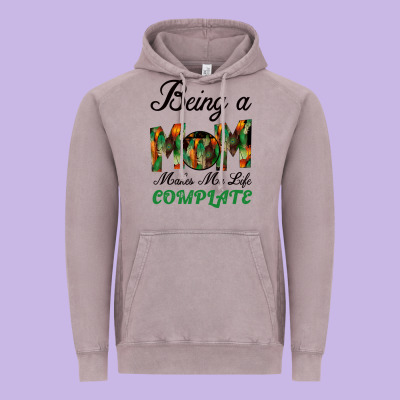 Being A Mom Makes My Life Complete For Dark Vintage Hoodie Designed By Bettercallsaul