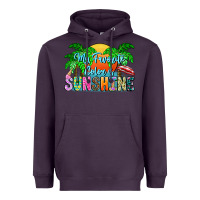 Plum My Favorite Coloris Sunshine Heavyweight Hoodie - CowhideDigitalArt