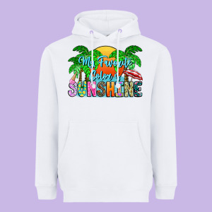 My Favorite Coloris Sunshine Heavyweight Hoodie Designed By Cowhidedigitalart