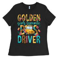Black golden girls favorite bus driver Ladies Tee - NancyCooperArtShop