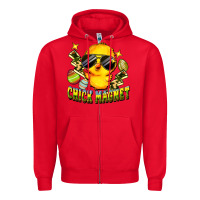 Red chick magnet Zipper Hoodie - FaDigitalArtStudio