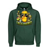 Sports Green chick magnet Zipper Hoodie - FaDigitalArtStudio