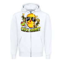 White chick magnet Zipper Hoodie - FaDigitalArtStudio