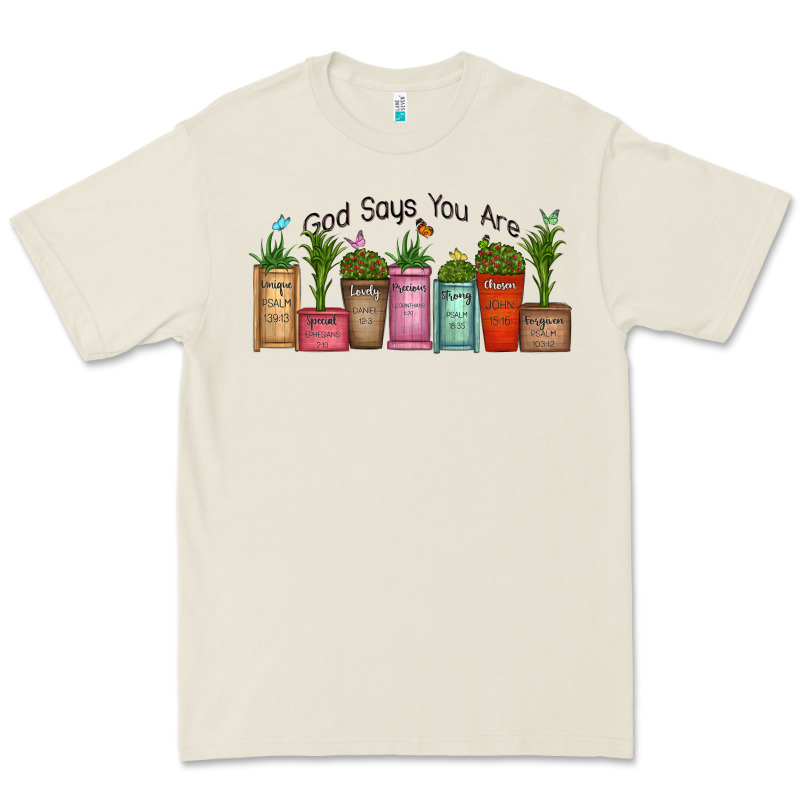 God Says You Are Unique Premium Tee by MaliasSmallBusiness | Teevron