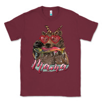 Burgundy Mother's Day Glasses Leopard Bandana Mama Bear Hunting Fish Classic Tee - RanaPortraitStore
