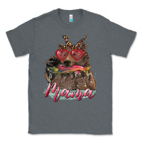 Charcoal Heather Mother's Day Glasses Leopard Bandana Mama Bear Hunting Fish Classic Tee - RanaPortraitStore