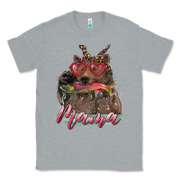 Heather Grey Mother's Day Glasses Leopard Bandana Mama Bear Hunting Fish Classic Tee - RanaPortraitStore