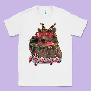 Mother's Day Glasses Leopard Bandana Mama Bear Hunting Fish Classic Tee Designed By Ranaportraitstore