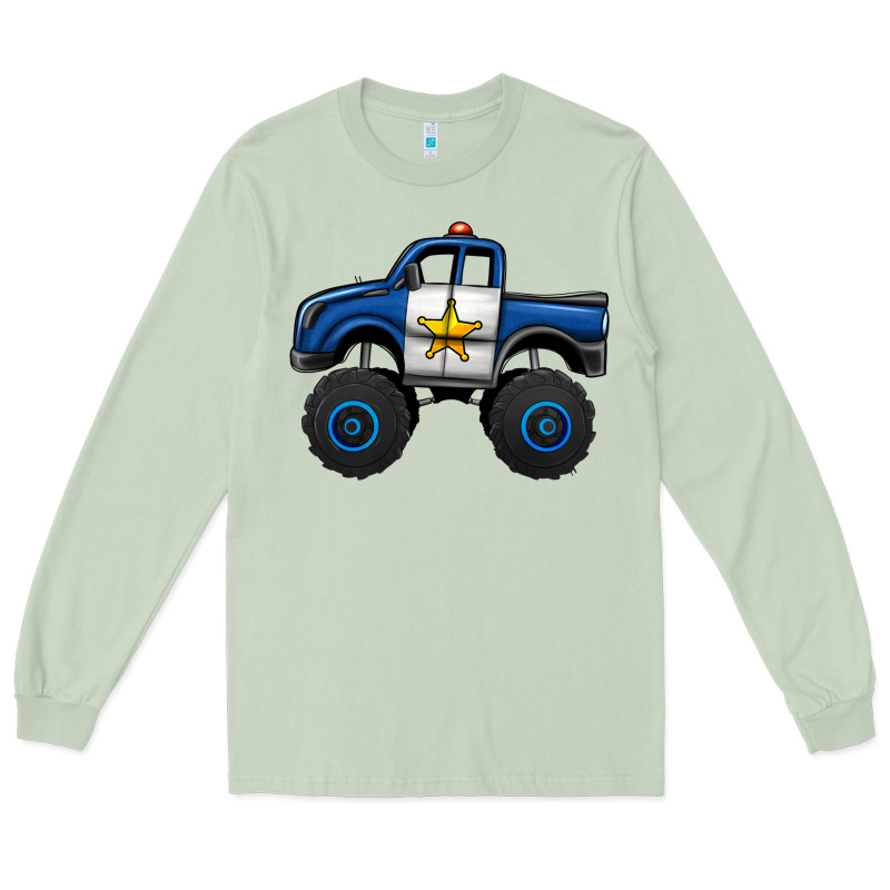 Police Car Monster Truck Long Sleeve Tee by Jasminsmagicworld | Teevron