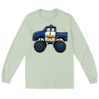 Matcha police car monster truck Long Sleeve Tee - Jasminsmagicworld