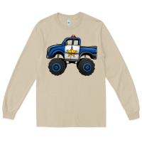 Mushroom police car monster truck Long Sleeve Tee - Jasminsmagicworld