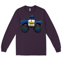 Plum police car monster truck Long Sleeve Tee - Jasminsmagicworld