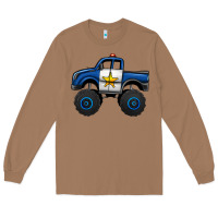 Toasted Coconut police car monster truck Long Sleeve Tee - Jasminsmagicworld