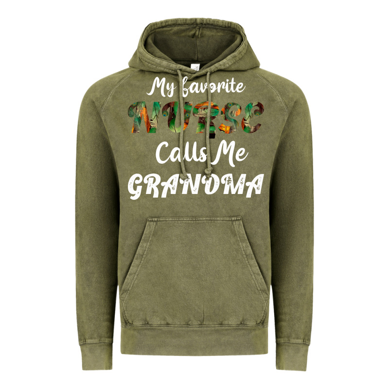 My Favorite Nurse Calls Me Grandma Vintage Hoodie by Bettercallsaul | Teevron