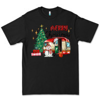 Black merry christmas camper Premium Tee - MaliasSmallBusiness