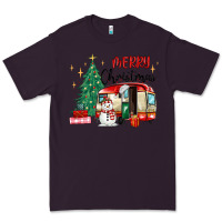 Plum merry christmas camper Premium Tee - MaliasSmallBusiness