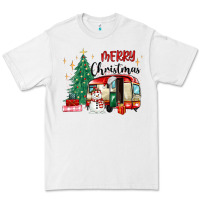 White merry christmas camper Premium Tee - MaliasSmallBusiness