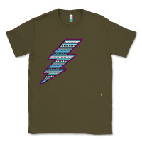 Army Green Purple Border Aztec Pattern Lightning Classic Tee - Bettercallsaul