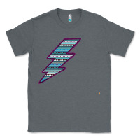 Charcoal Heather Purple Border Aztec Pattern Lightning Classic Tee - Bettercallsaul