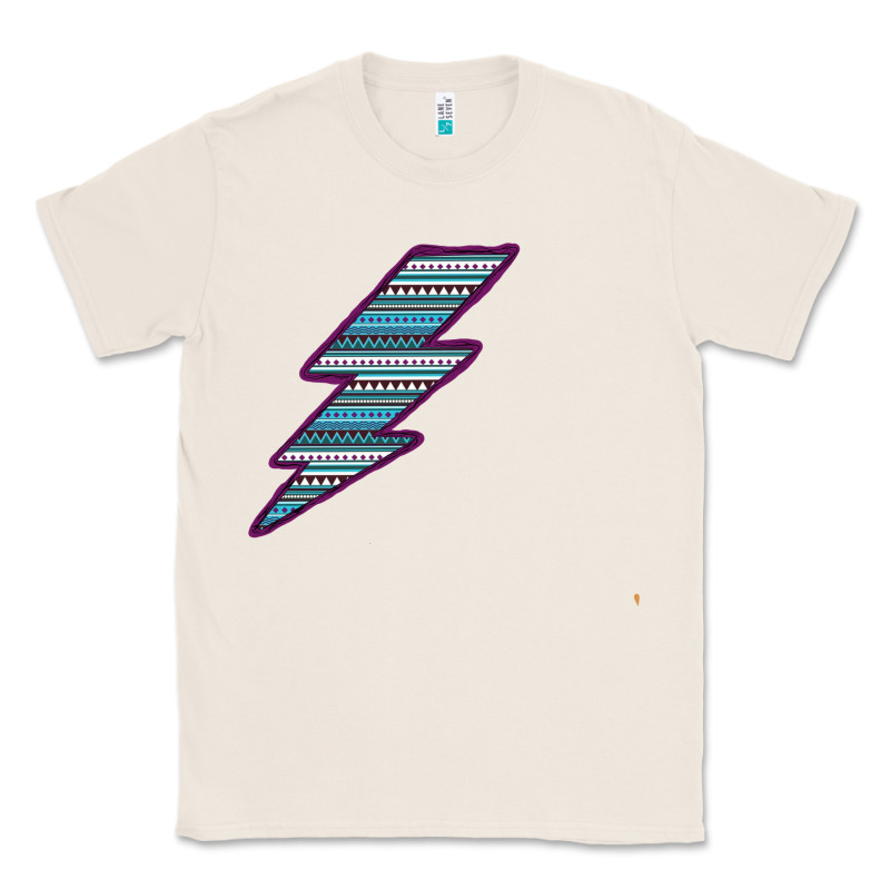 Purple Border Aztec Pattern Lightning Classic Tee by Bettercallsaul | Teevron