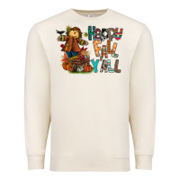 Sandshell happy fall y all Premium Sweatshirt - CowhideDigitalArt