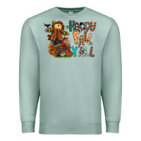Seafoam happy fall y all Premium Sweatshirt - CowhideDigitalArt