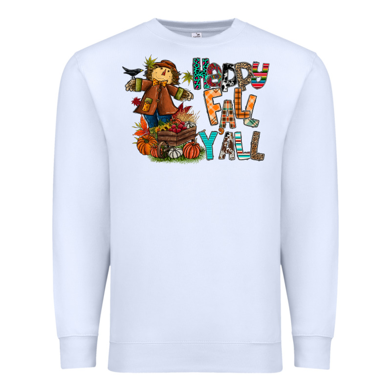 Happy Fall Y All Premium Sweatshirt by CowhideDigitalArt | Teevron