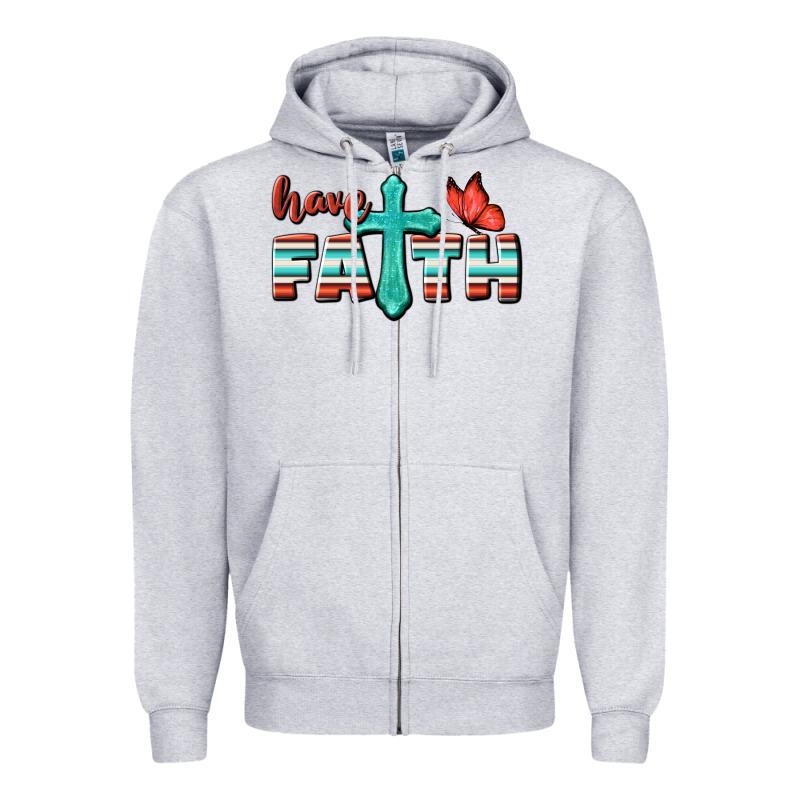 Have Faith Zipper Hoodie by BundleAndBundleShop | Teevron