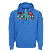 True Royal Have Faith Zipper Hoodie - BundleAndBundleShop