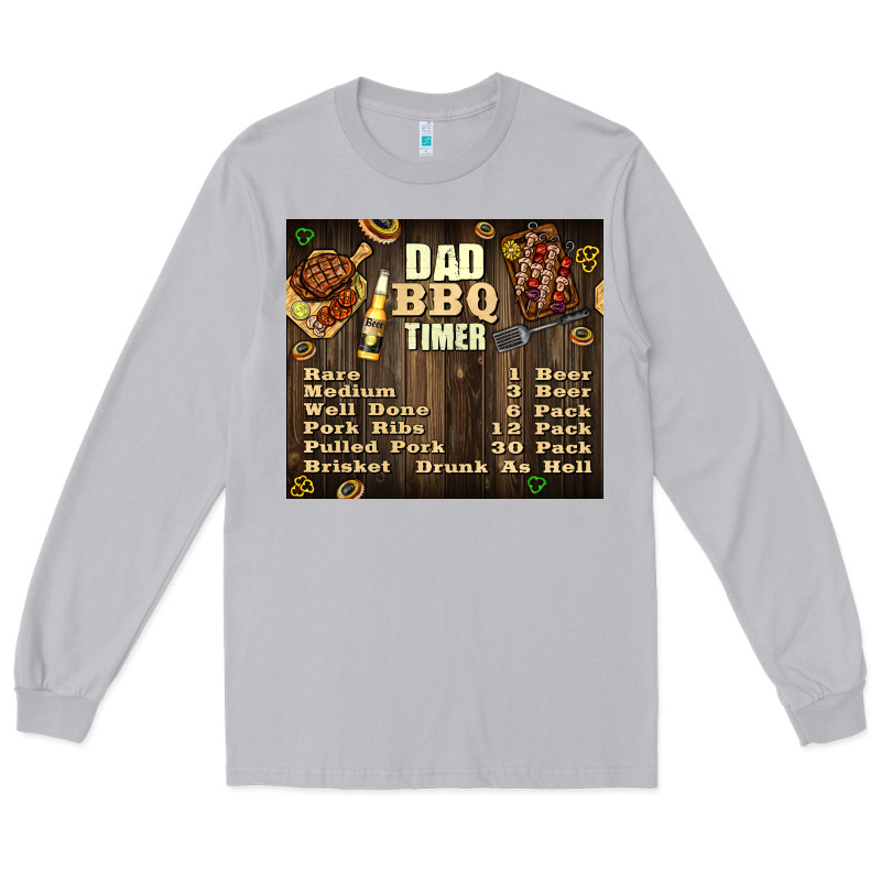 Dad Bbq Timer Long Sleeve Tee by TumblerDesignByShophia | Teevron