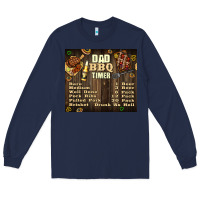 Navy dad bbq timer Long Sleeve Tee - TumblerDesignByShophia